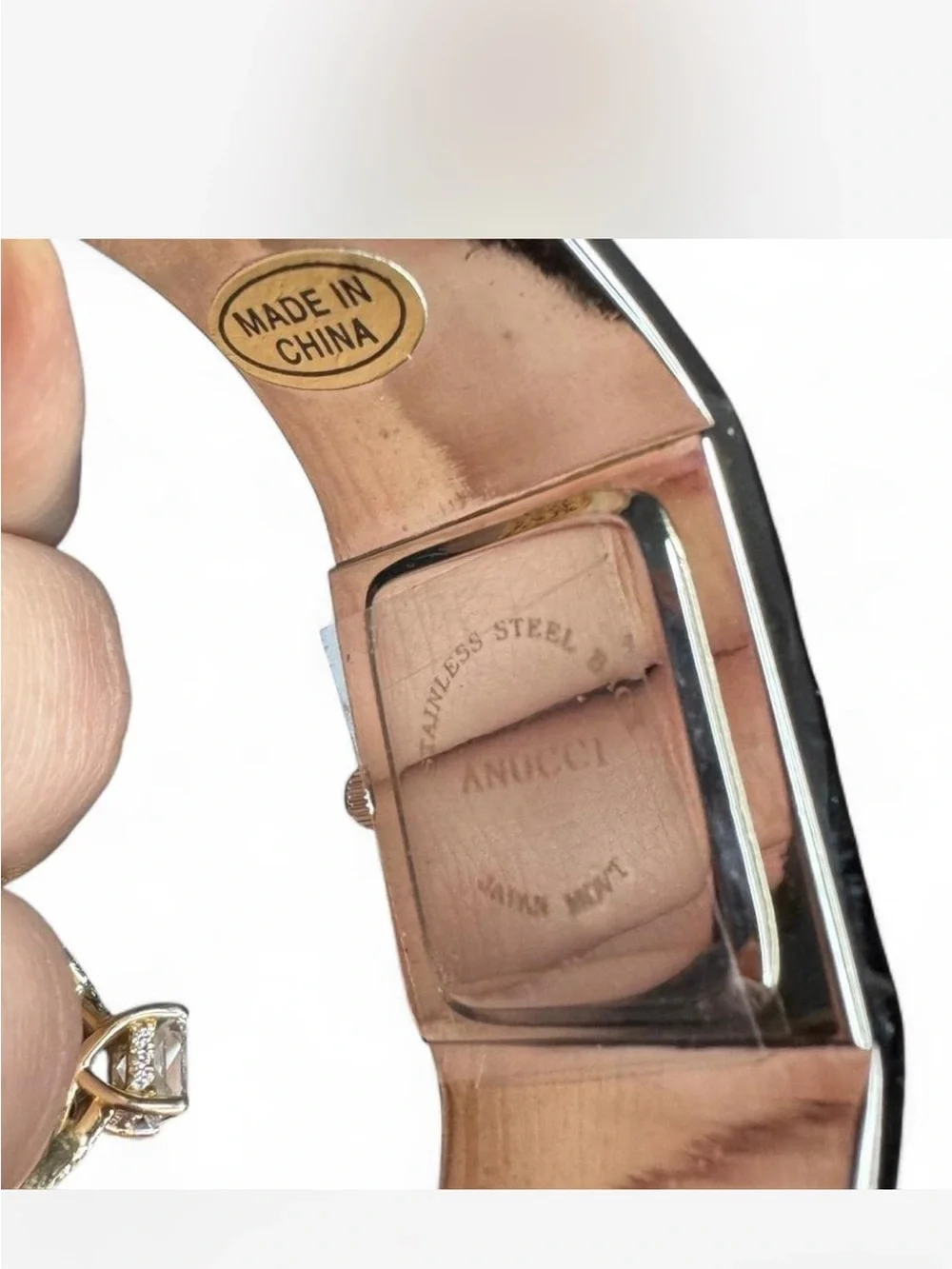Brown Wood-Accent Women's Bracelet Watch